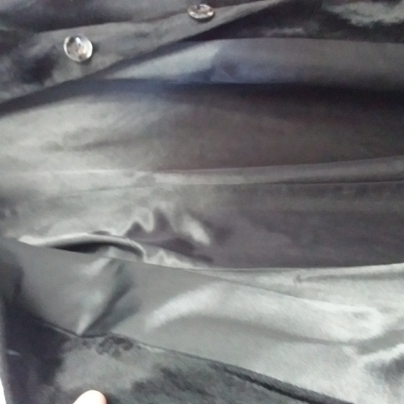 Siomon chang long black ladies coat 9/10 - Picture 7 of 10